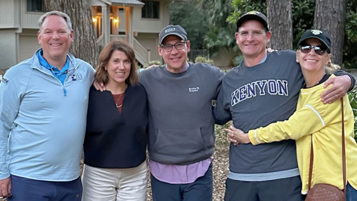 Richard Barron of HHI Windows and Doors with friends and the founders of the Karen Wellington Foundation.